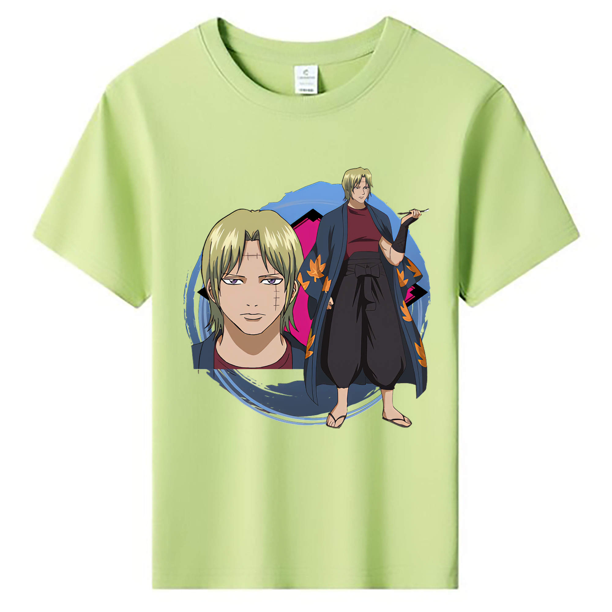 （画像用） ぎんたま 坂田銀時（さかたぎんとき） 神楽 志村新八（しむら しんぱち） GINTAMA Sakata Gintoki Kagura Shimura Shinpachi 綿100％キッズTシャツ（フロントプリント）